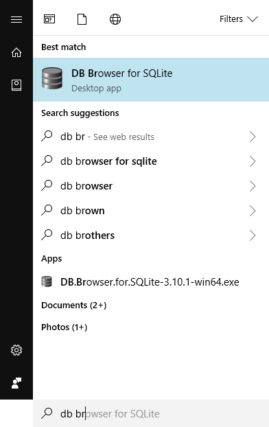 DB Browser run